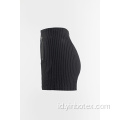 Celana pendek anyaman garis-garis hot pants